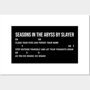 Seasons In The Abyss Chords Lyrics Posters and Art